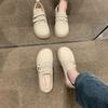 Soft-soled Shallow Mouth Mary Jane Shoes Single Shoes Flat-soled Small Leather Shoes Women's 2025 New British Style Loafers with Skirts