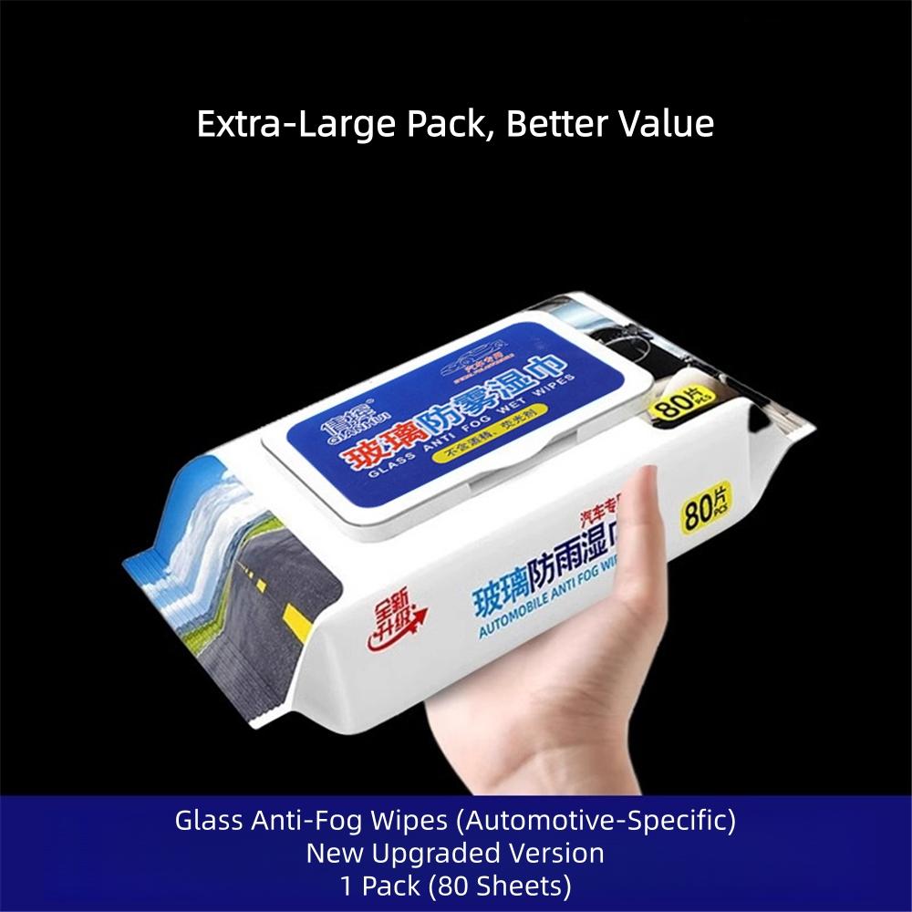 Car Glass Anti Fog Wet Wipes,Windshield Mirror Defogger Cleaning Wipes,Car Rain Repellent,Foaming Cleaning Wet Wipes Anti fog Wipes