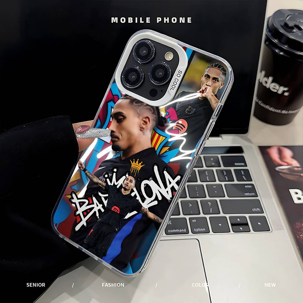 

Brazil R-Raphinhas 11 Football Phone Case For iPhone 16,15,14,13,12,11,Pro,Max,Plus,Mini,SE Anti Fall White Matte Hard Bumper iPhone15