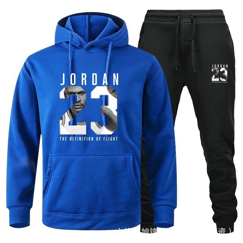 Trendy Hoodie With Velvet Men Women Loose Set