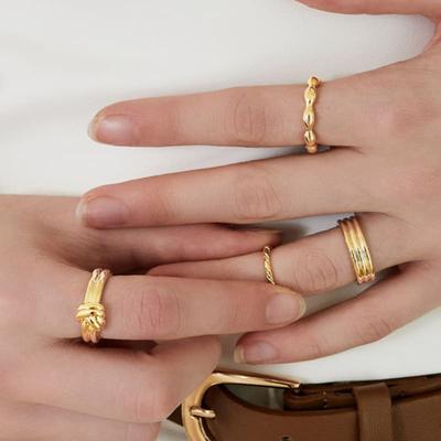 TOU [4SET] NC022 Bold&Bold Layered Ring