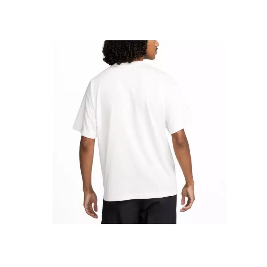 Nike Solo Swoosh Logo Detail Crew Neck T-Shirt Men Tops White CV0559-030
