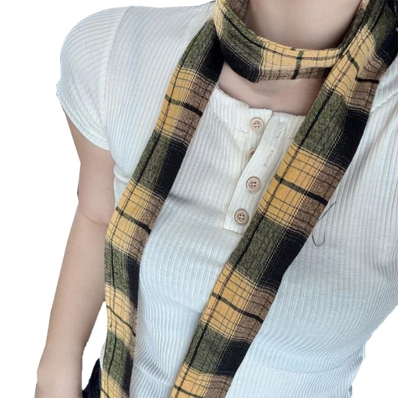 HX6F Long British Scarf Comfortable Wool Blend Winter Accessory