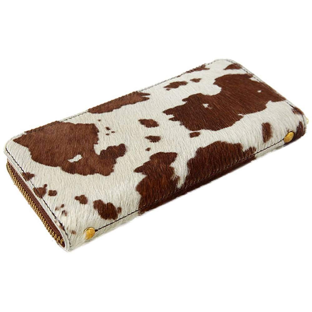 AGILITY Affa Grotto Harako Long Wallet, Leather, Round Zipper, Long Wallet, Made in Japan, CowhideLeopard