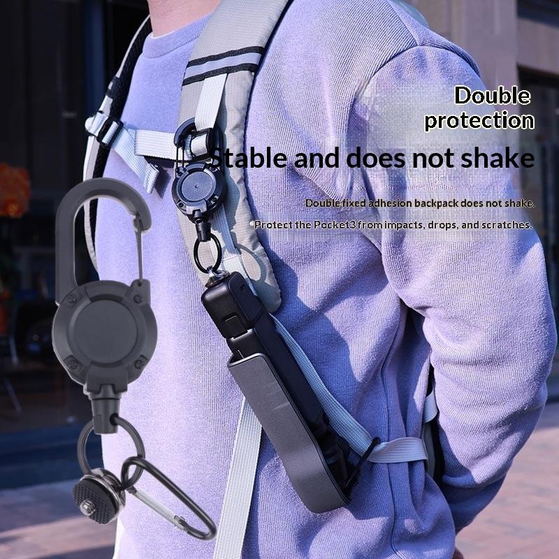 1 sada Popruh na tělo proti pádu Zvýšený Rychloupínací Nástroj Zatahovací Spona na Batoh Pro Dji Osmo 360 Pocket 3 Příslušenství