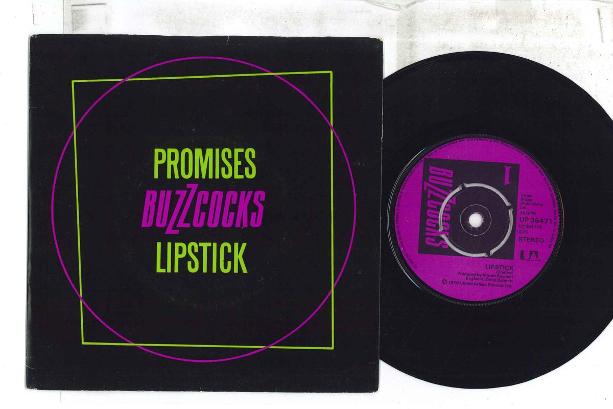 

7inch Record BUZZCOCKS Promises Lipstick UP36471 UNITED ARTISTS 1987 UK Rock Used