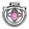 Men Short CB Lock Penis Cage Cock Lock Sounding Stainless Steel Chastity Lock Sex Toy