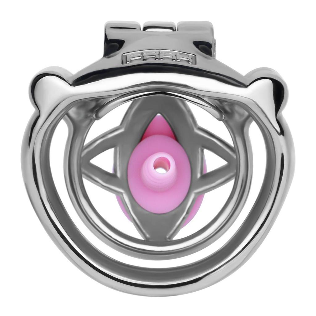 Men Short CB Lock Penis Cage Cock Lock Sounding Stainless Steel Chastity Lock Sex Toy