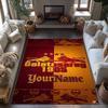 Galatasaray Customizable Name Floor Mat Suitable For Study Room Living Rooms Entryway Balcony Antislip Carpet Anime Office Decor