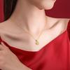 Tichia Real S925 Sterling Silver Hetian Jade Lucky Bag Necklace - Elegant Women's Clavicle Chain