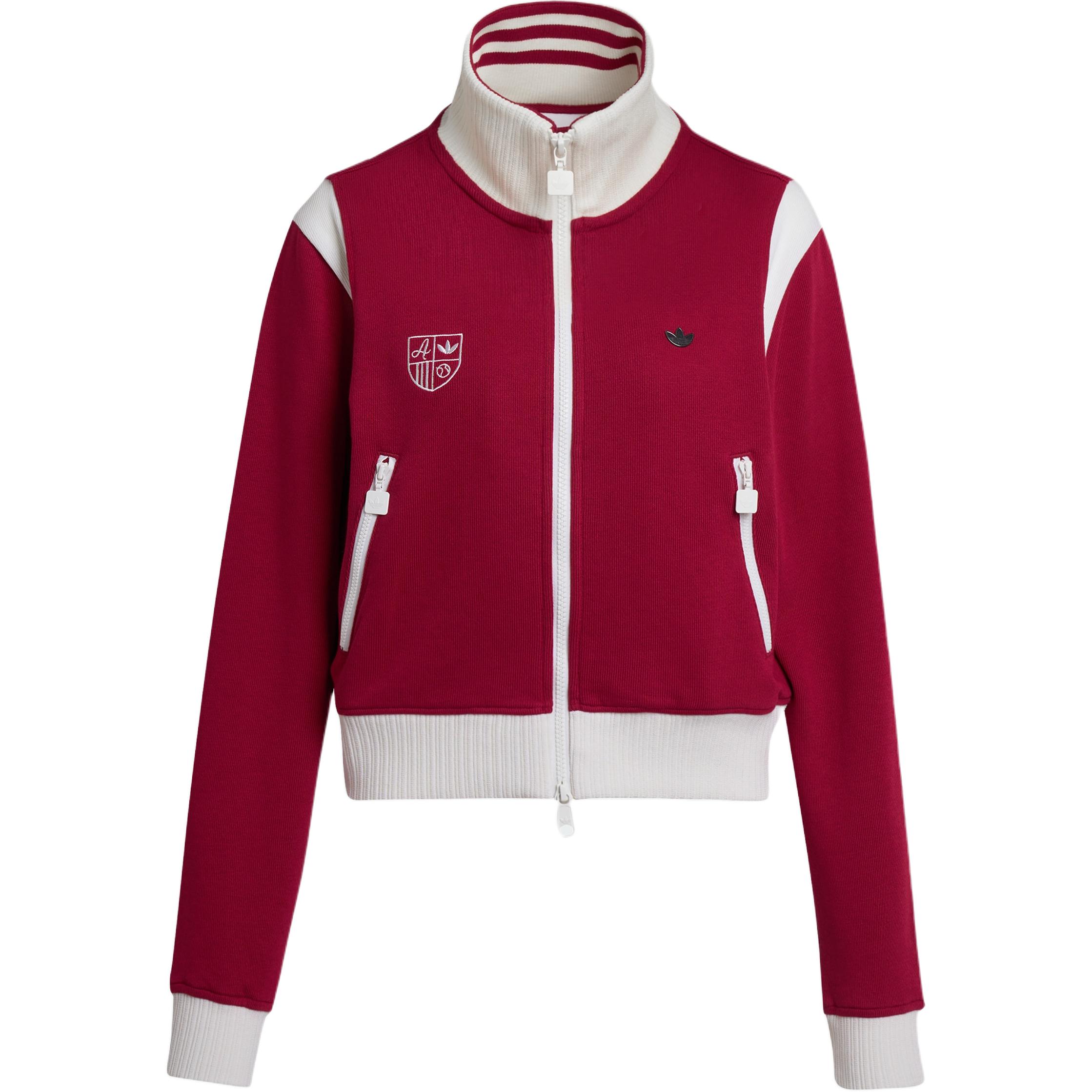 

Adidas Originals Ss25 Cc Sw Tt W Vintage Color Block Knit Stand Collar Sports Jacket Women Jacket KG8221 M