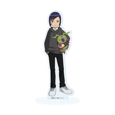 Digimon Adventure 02 32 Ichijoji Ken & Wormmon Plush Toy Ver. [Original Illustration] Acrylic Stand