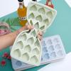 21 Grids Ice Block Mold Heart Shape Ice Tray Silicone DIY Handmade Ice Cream Chocolate Making Mould with Lid