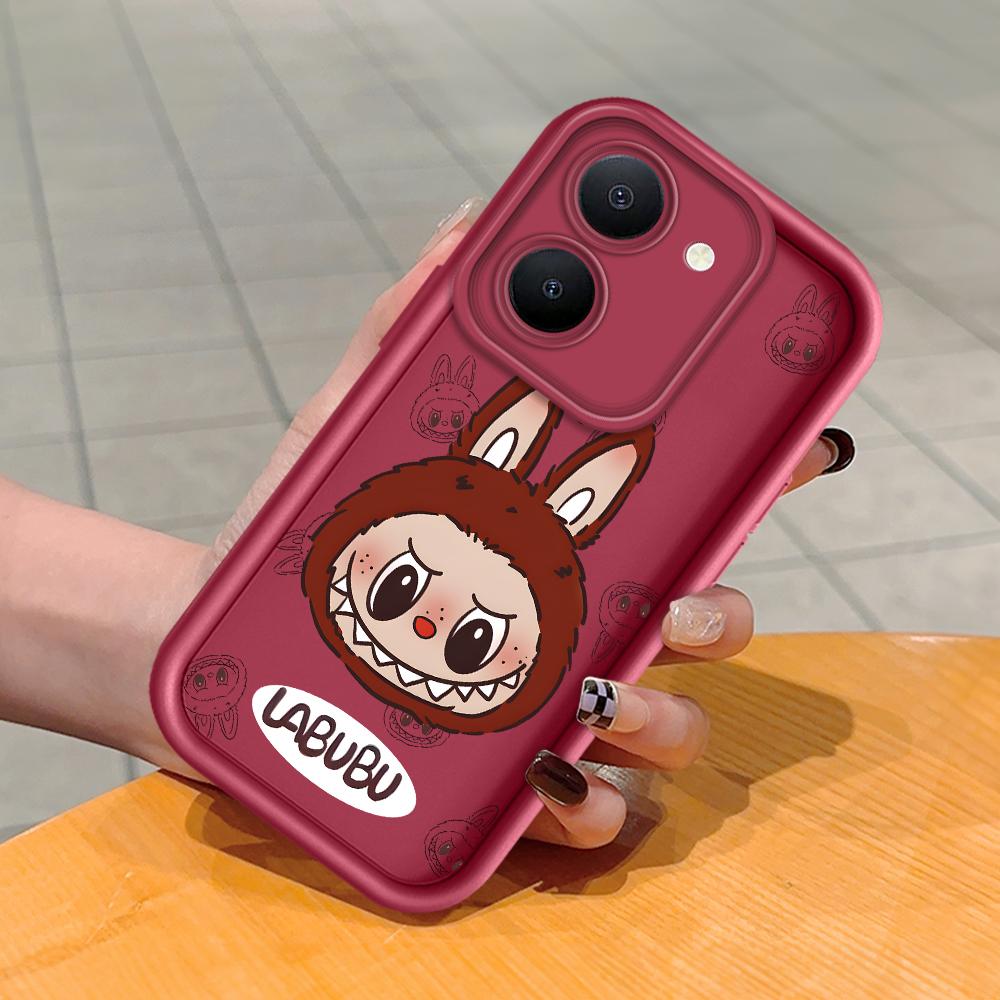 Myk silikon firkantet stige Utskriftsmønster Telefondeksel Helt deksel Kamera Støtsikker beskyttelse Gummideksel for Vivo