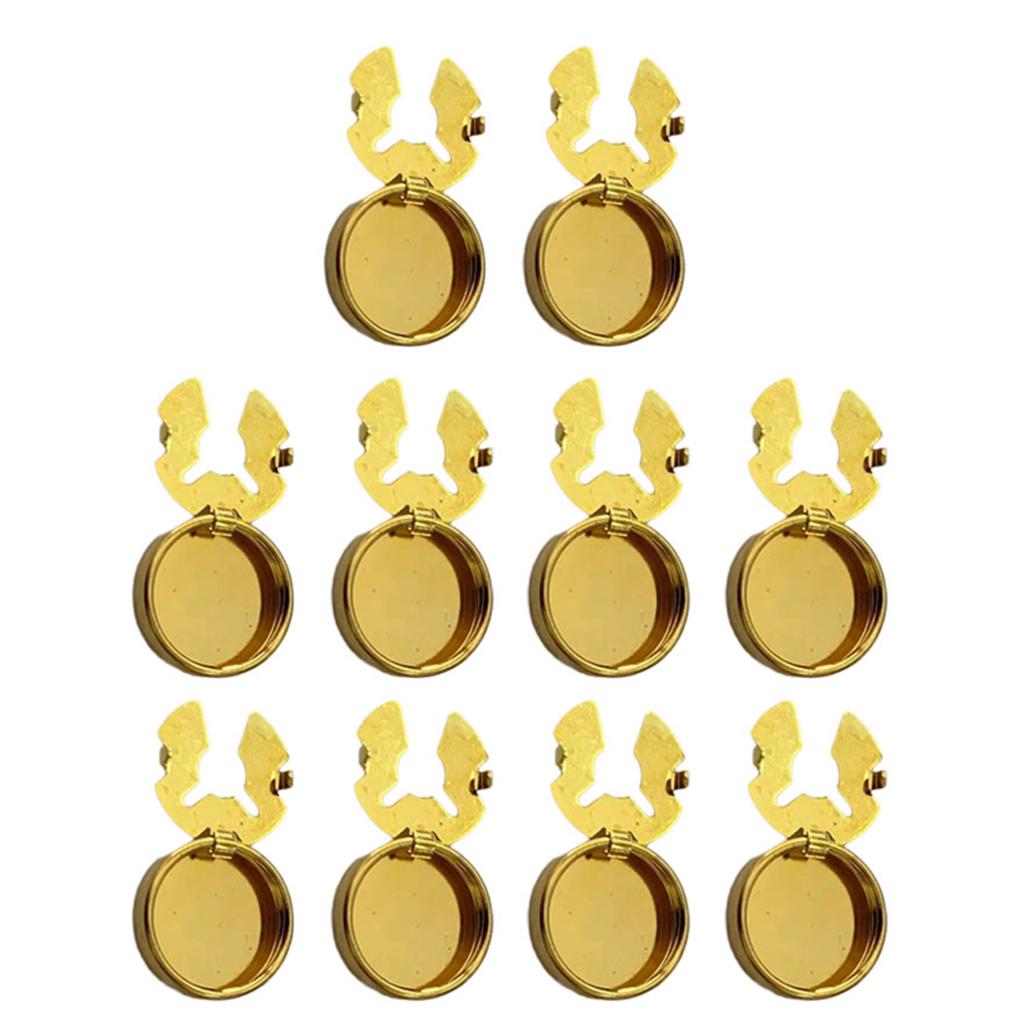 10pcs Brass Round Cuff Button Cover Cuff Links for Wedding Formal Shirt Mens Formal Button Covers Imitation Cufflinks