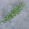 Peridot Gemstone Handmade 925 Sterling Silver Bracelet 7-8" M-294