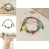 Trendy Star-shaped Ceramic Beaded Bracelet For Women In Fresh Sweet Style