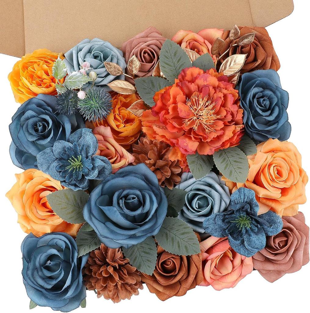 Simulation Flower Box Diy With Flower Pole Rose Box Hand Bouquet Wedding Christmas Home Decoration