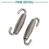 ACROPIX Motorcycle Exhaust Pipe Muffler Swivel Spring Silver Tone 6pcs