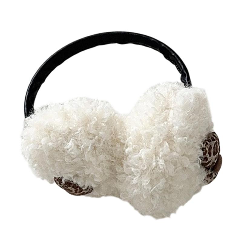 

Comfortable Lightweight Fleece Earmuffs Outdoor Ear Warmers In Winter Providing Warmth Without Bulk For Easy Wear os бежевий