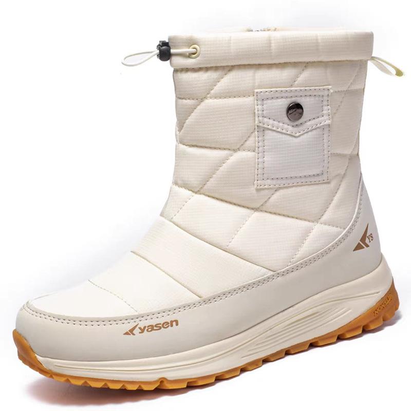 Vinterpels for menn og kvinner, ett polstret, vanntett, koselig, varmt, kuldebestandig, lett, vanntett, sklisikkert snøstøvler for fotturer