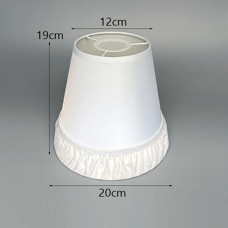 White/Beige Chandelier Lamp Shade  E27 Lampshade Ceiling Lamp Cover Shade + Lens Hood Pendant Light Cover Replacement