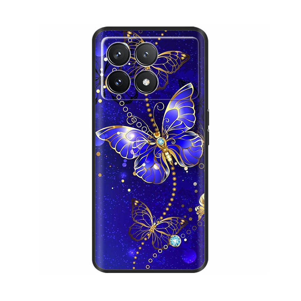 For Xiaomi Poco F6 Pro Case Cover For Xiaomi Poco F6 Pro 5G Phone Cover Cool Sweet Soft Smooth Liquid Silicone Fundas Shells