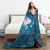 Cartoon D-Doraemon  Blanket Quality Soft Warm  Throw Blanket Spring Camping Outdoor Pattern Bedspread