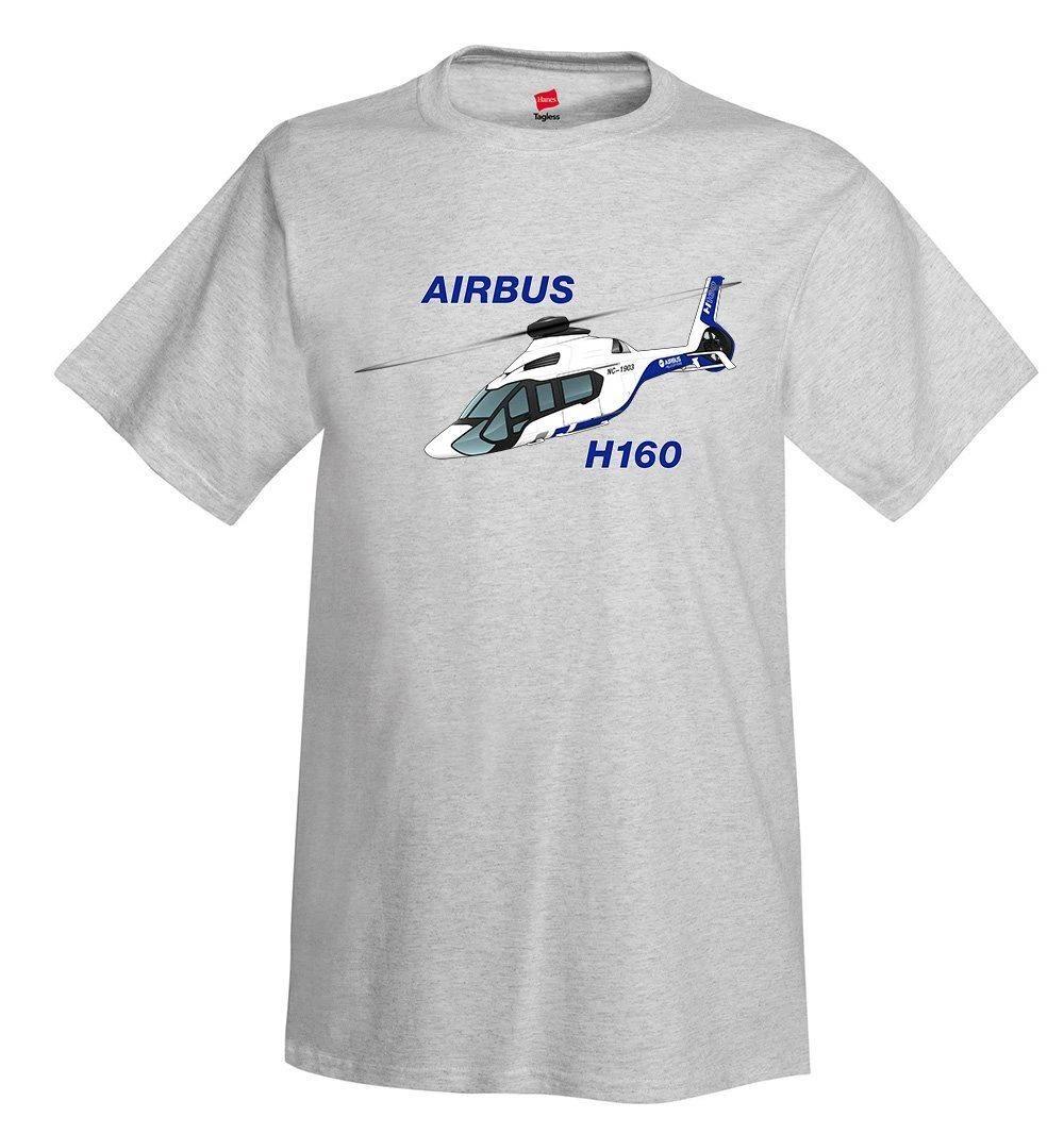 Airbus H160 (Blue/Black) Helicopter T-Shirt - Personalized with Your N# 4XL