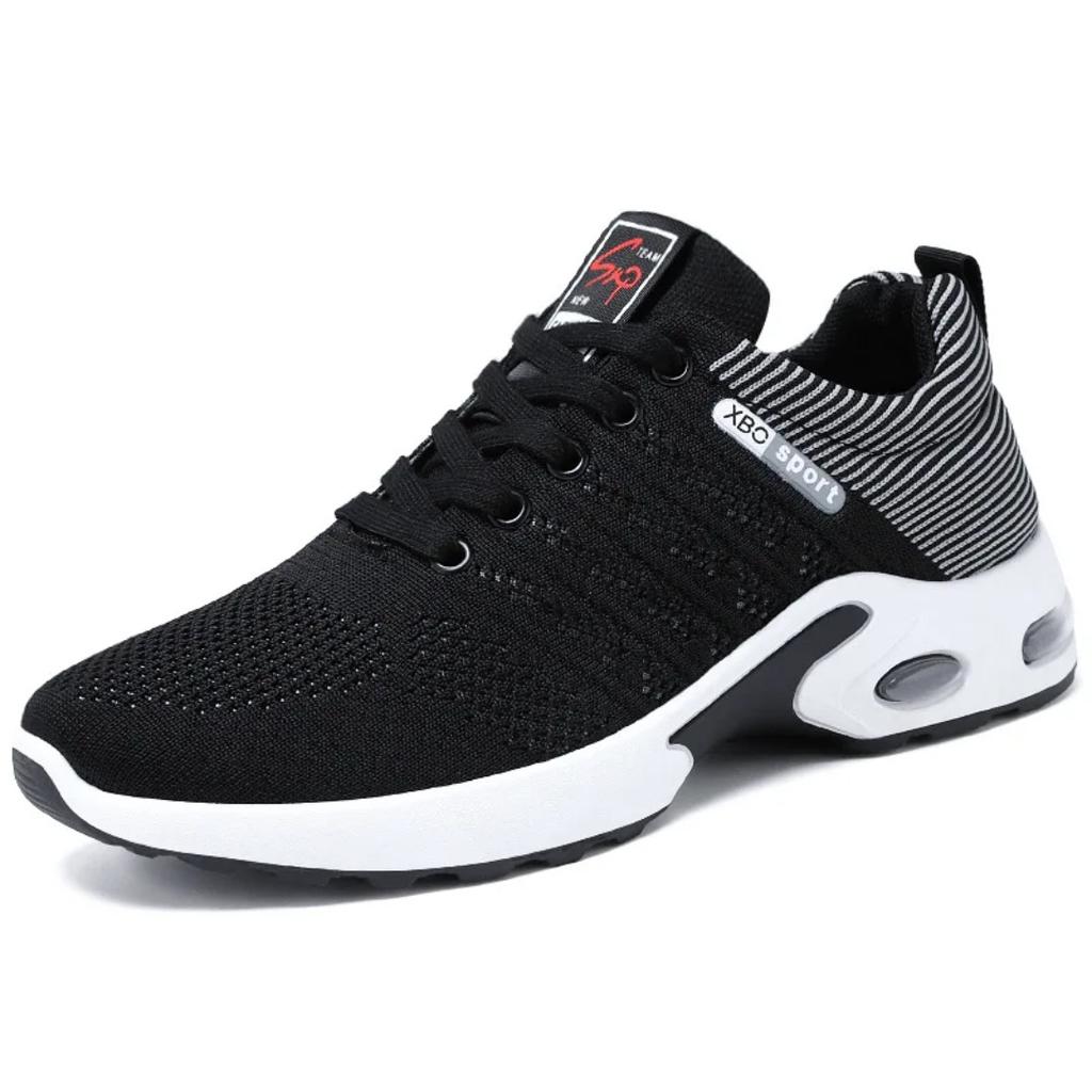 New Trend of Men's Shoes In Summer: Men's Breathable Lace-up Running Shoes, Korean-style Lightweight Casual Sneakers
