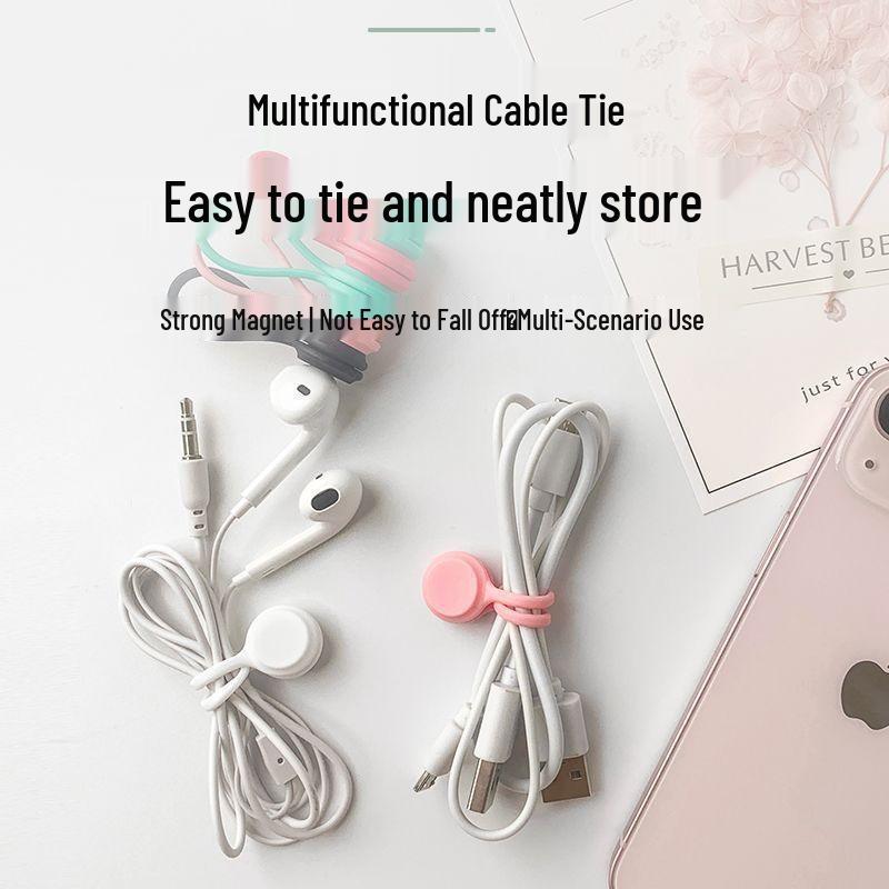 Magnetic Multi-Functional Cable and Earphone Organizer