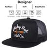 Unisex Kapelusze Siatkowe Hip-Hopowe z Haftem Whiskey Bent Wiosna Lato Outdoor Regulowane Codzienne Czapki Baseballowe Ochrona Przeciw Słońcu Czapka