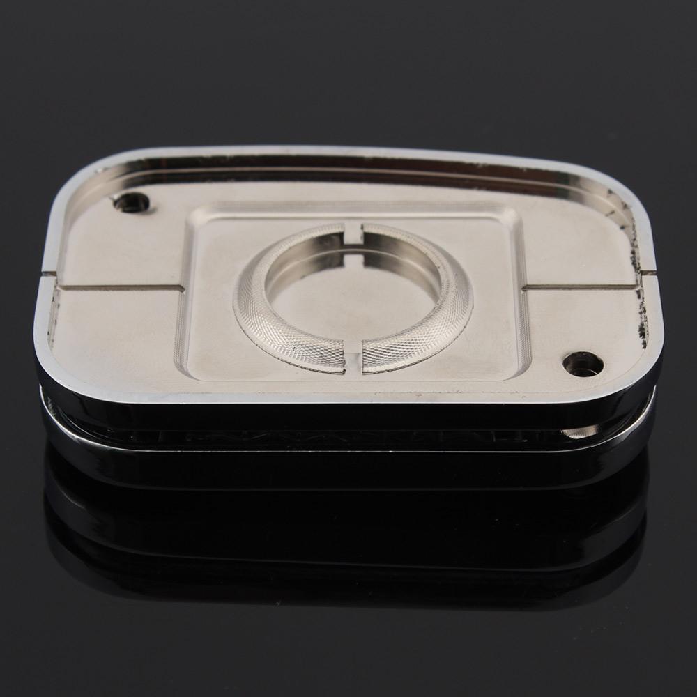 For Harley Softail Fat Boy 114 FLFBS FLFB FLSTF Slim Motorcycle Front Brake Fluid Reservoir Cover Master Cylinder Cap Chrome