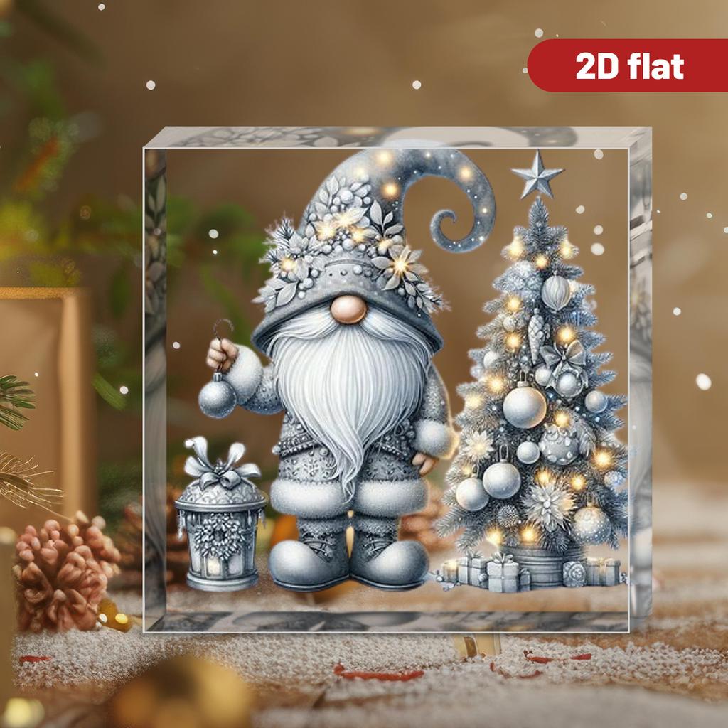 2D Platta Akryl Julkrubba Dekoration, Inomhus & Utomhus Dekor - Använd Inga Batterier/ El Behövs, FrihetsdagsDekorationer, ButiksDekorati