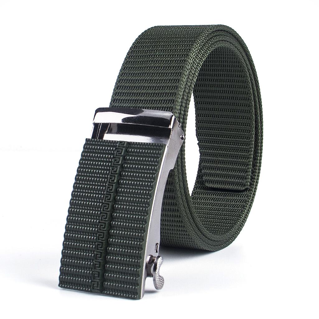 Nylon Cloth Belt Men'S Casual Smooth Buckle Men'S Belt