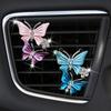 1pc Colorful Butterfly Car Air Freshener Clip, Aroma Vent Clip with Fragrance Source - Balm/Compressed Scent Tablet/Incense Stick