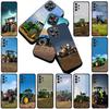 Farms Vehicles Tractors Silicone Phone Cover for Motorola Moto G86 G57 E14 E15 G14 G34 G35 G84 G24 A54 G15 Power E22 Soft Case