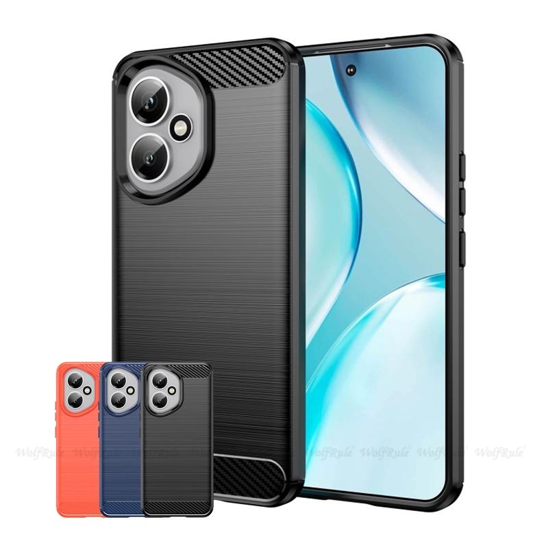 For Huawei Honor 400 Case Cover For Honor 400 Capas Phone Bumper Back Shockproof Soft TPU Carbon Fiber Cover Honor 400 Honor400