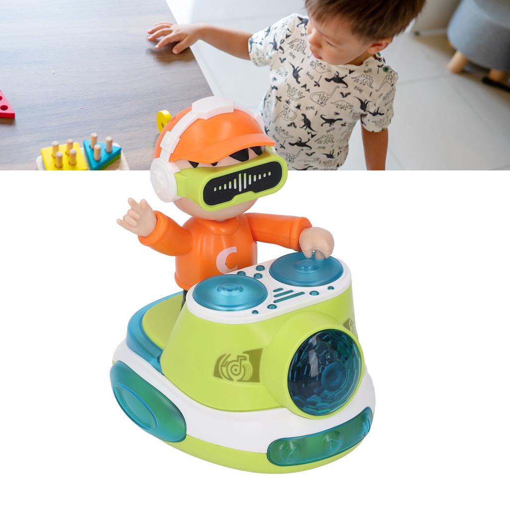 DJ Bouncing   Rock Boy Dancing Toy with Music Flashing Light   Wheel Automatic Movement Robot Toy Car for Toddlers
