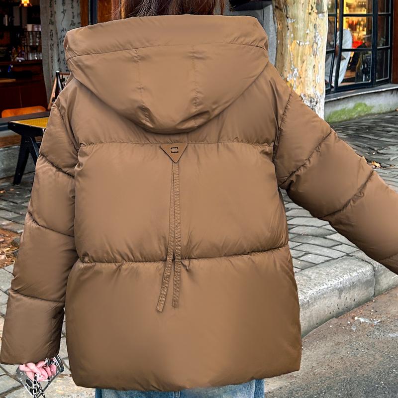 Plus Size L-6XL Women's Short Parkas Winter Coats Hooded Elegant Loose Thick Warm Lady Jackets Winter Long Sleeve Outerwears