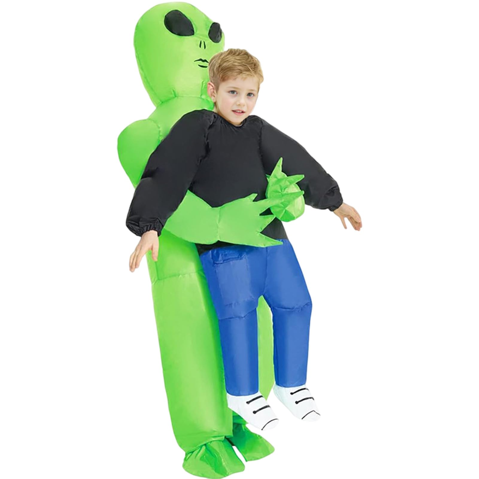 [Apparlxer] Alien Costume, Half-Body Inflatable Costume, Alien Cosplay, Costume, Halloween, Scary Monster Disguise, Adult & Child Sizes, Funny Prank,