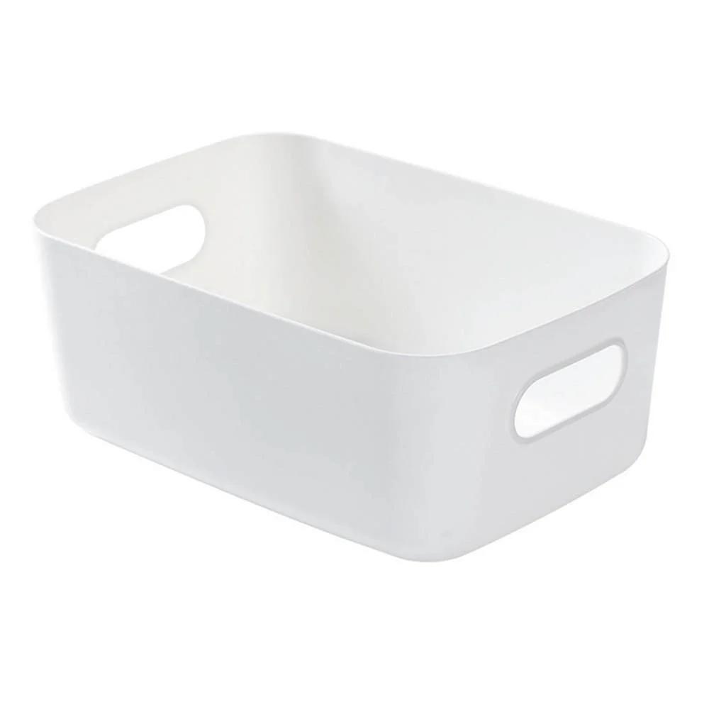 1Pc Desktop plastic cosmetic storage box Bathroom kitchen storage basket S-L Dormitory miscellaneous storage box