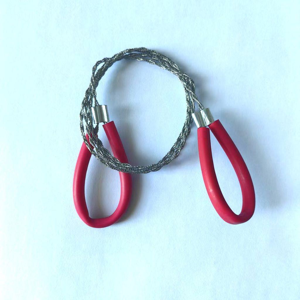 Outdoor Stainless Steel Ring Pull Wire Saw With 360 Degree Rotation For Camping And Survival