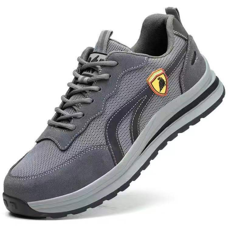 Labor Insurance Shoes Men's Four-season Anti-smashing and Anti-piercing Steel Head Work Shoes Non-slip and Deodorant Safety Shoes