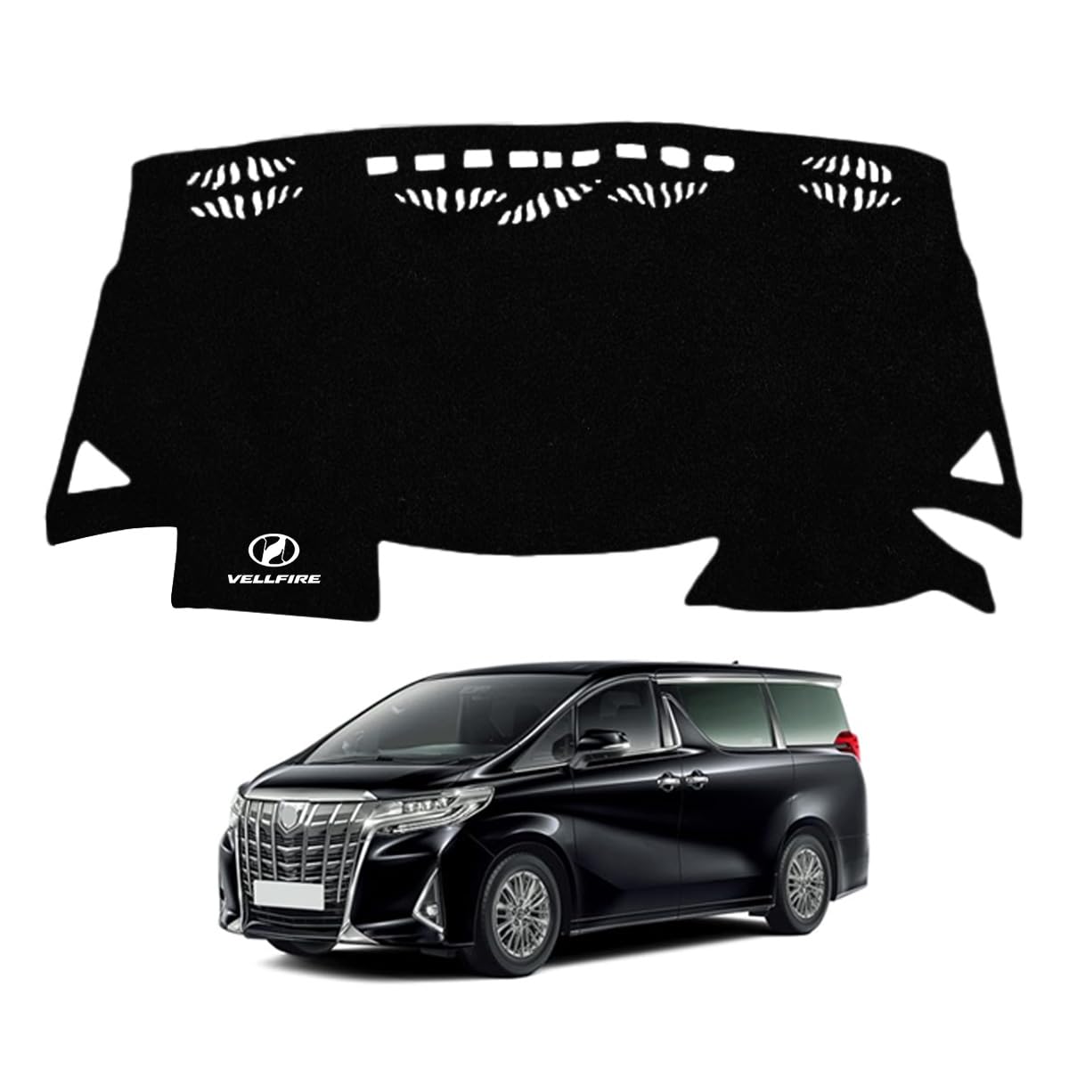 

Коврик на приборную панель ZdeduoCar для Toyota Vellfire, разработанный на заказ с защитой от УФ-лучей и простой установкой для защиты салона AH30, Защита,
