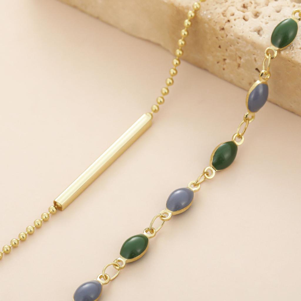 Wind Stacked Bracelet, French Retro Double-Layer Bracelet Women'S Light Luxury Jewelry