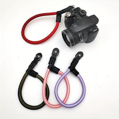 Odolný a stylový nylonový řemínek na zápěstí pro fotoaparát pro lezení a fotografování Umělecký a pohodlný ruční popruh na fotoaparát