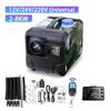 8KW Diesel Air Heater 12V/24V/220V 3-in-1 Car Heater with Silencer Remote Control for Car Truck Boat RV Parking Diesel Heater