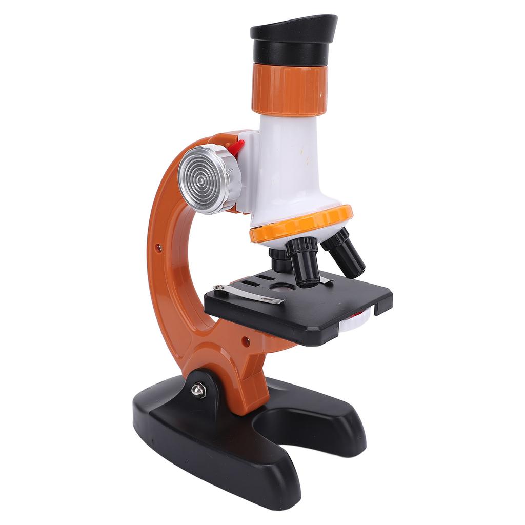 Microscope for Kids High Definition Battery Powered Microscope Science Kit with 4 Blank Glass Slides