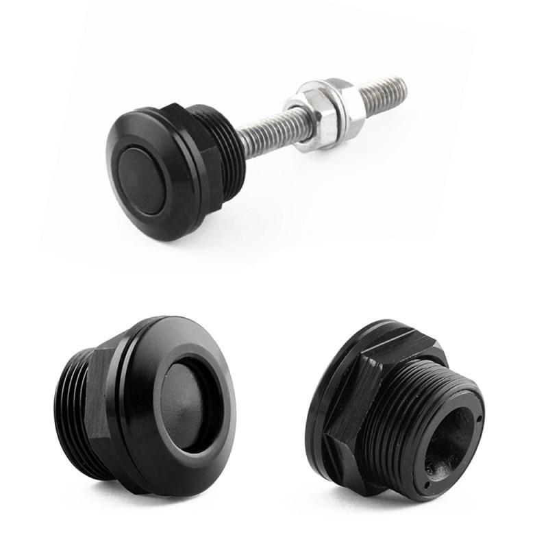 1Pz/4Pz 22mm Universale Auto Pulsante a Pressione Kit Perni Cofano Alluminio Rilascio Rapido Blocco Paraurti Targa Clip di Blocco